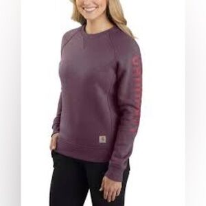 Carhartt Women's Relaxed Fit Midweight Crewneck Block Logo